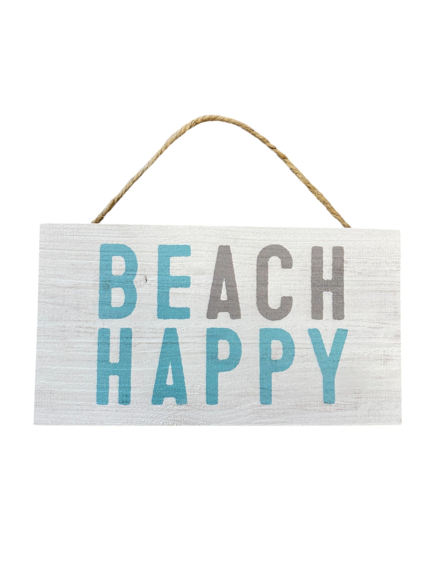 Beach Happy Wood Plaque