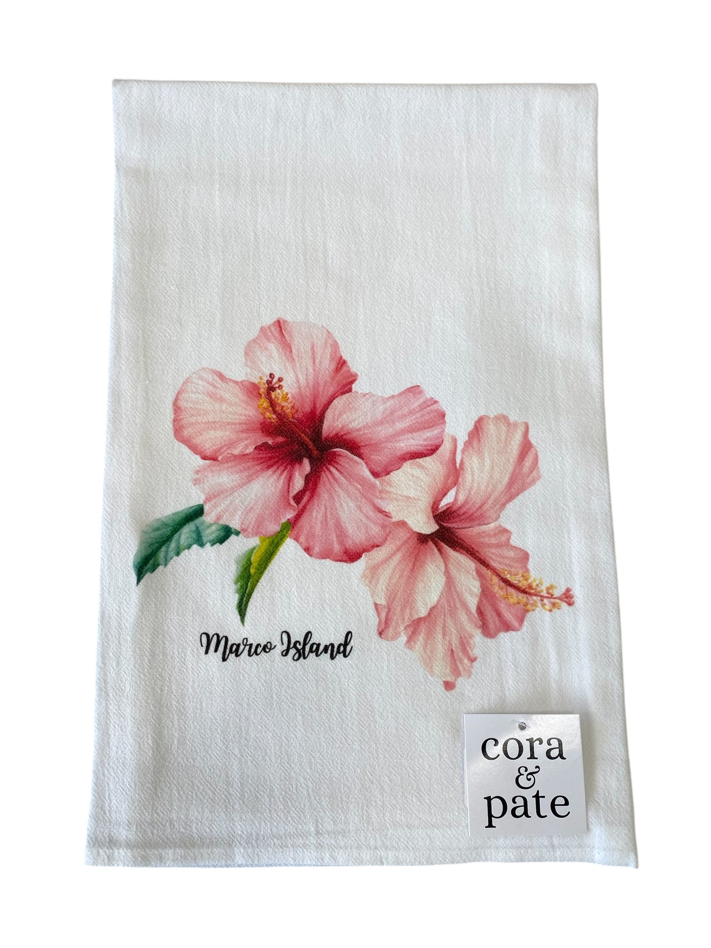 Tea Towel Hibiscus Marco Island
