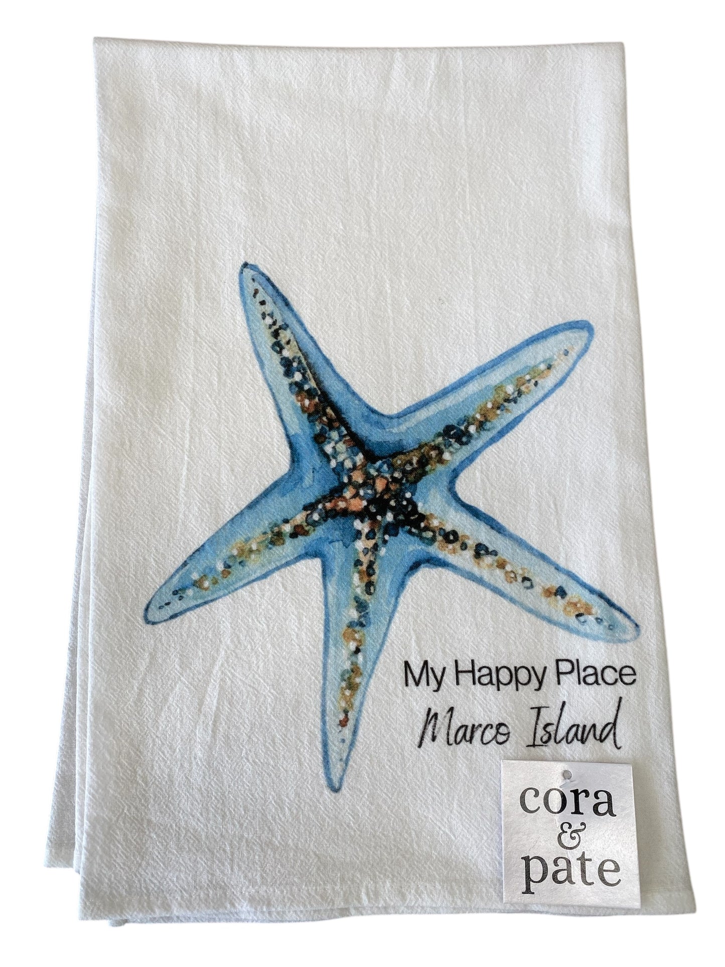 Tea Towel My Happy Place Marco Island