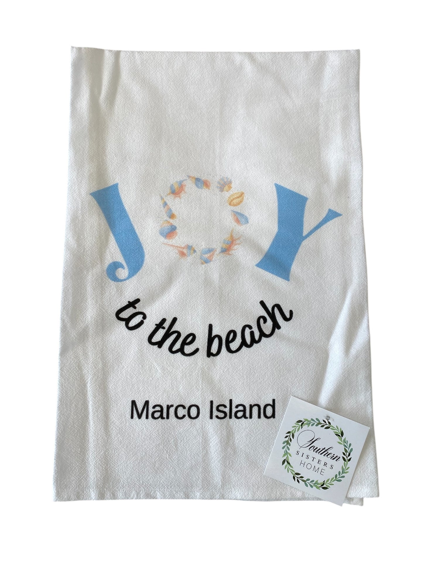 Tea Towel Joy To The Beach