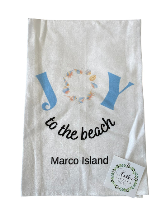 Tea Towel Joy To The Beach