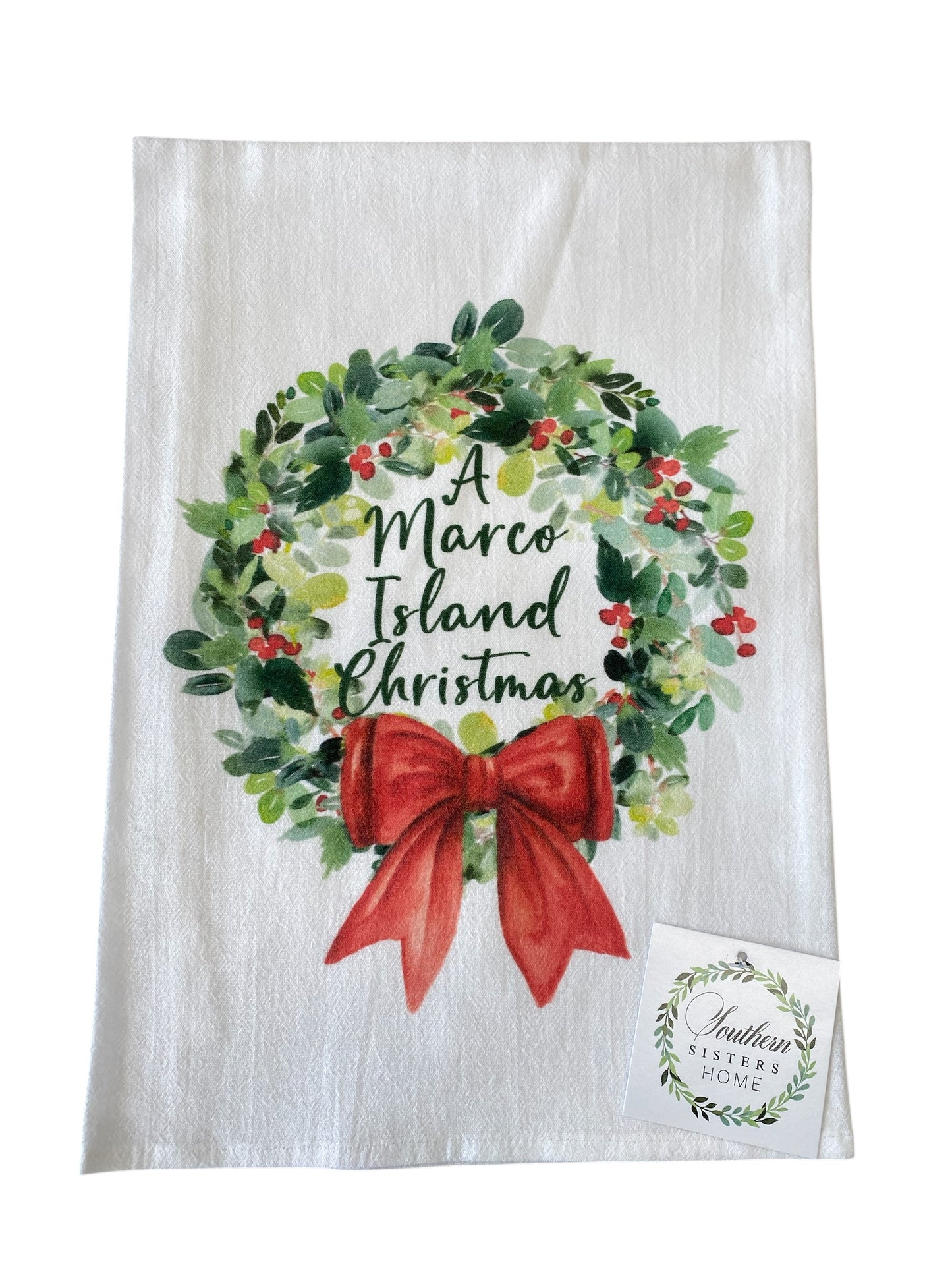 Tea Towel A Marco Island Christmas