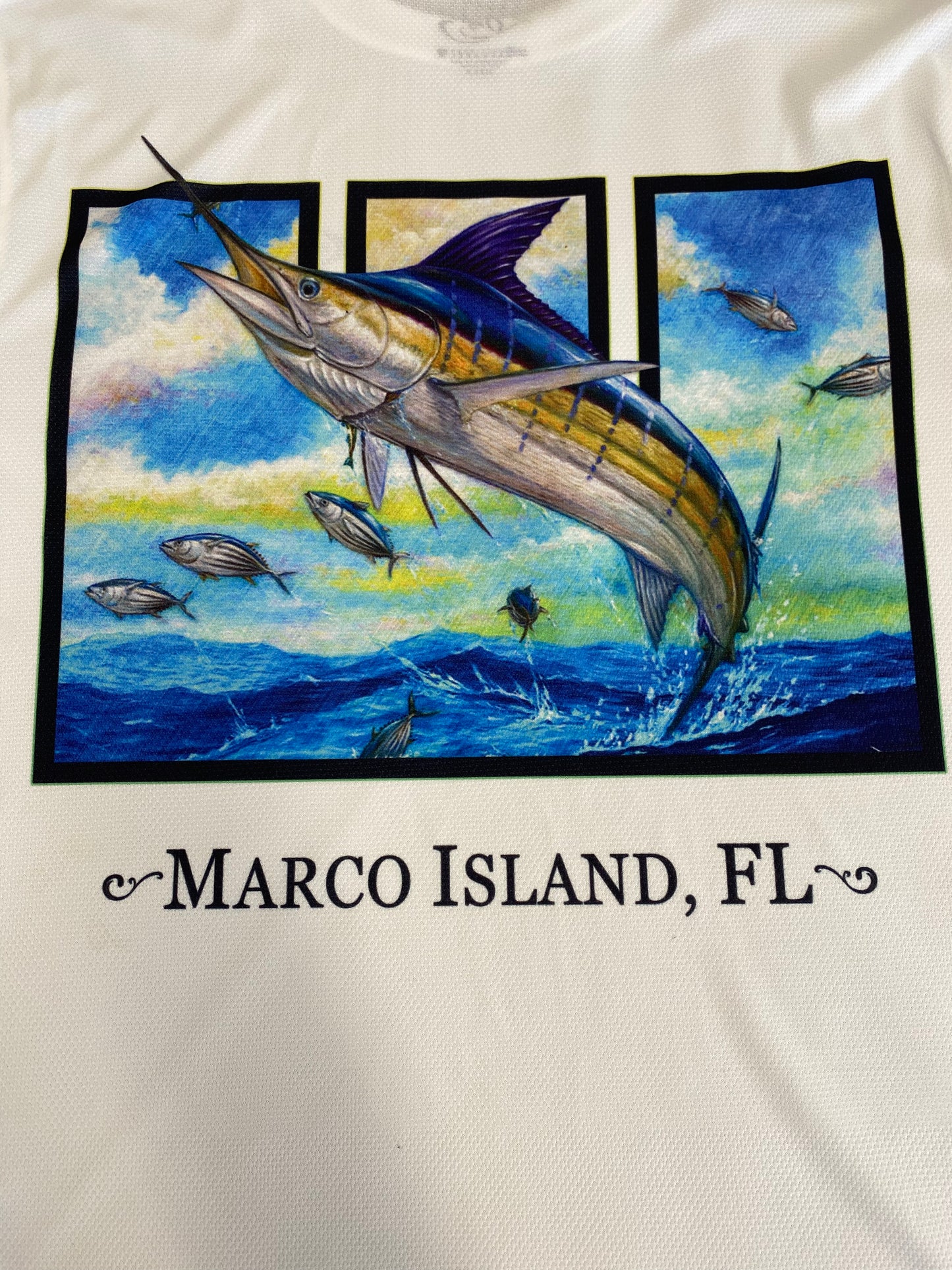 MI Marlin L/S DriQ Shirt-White