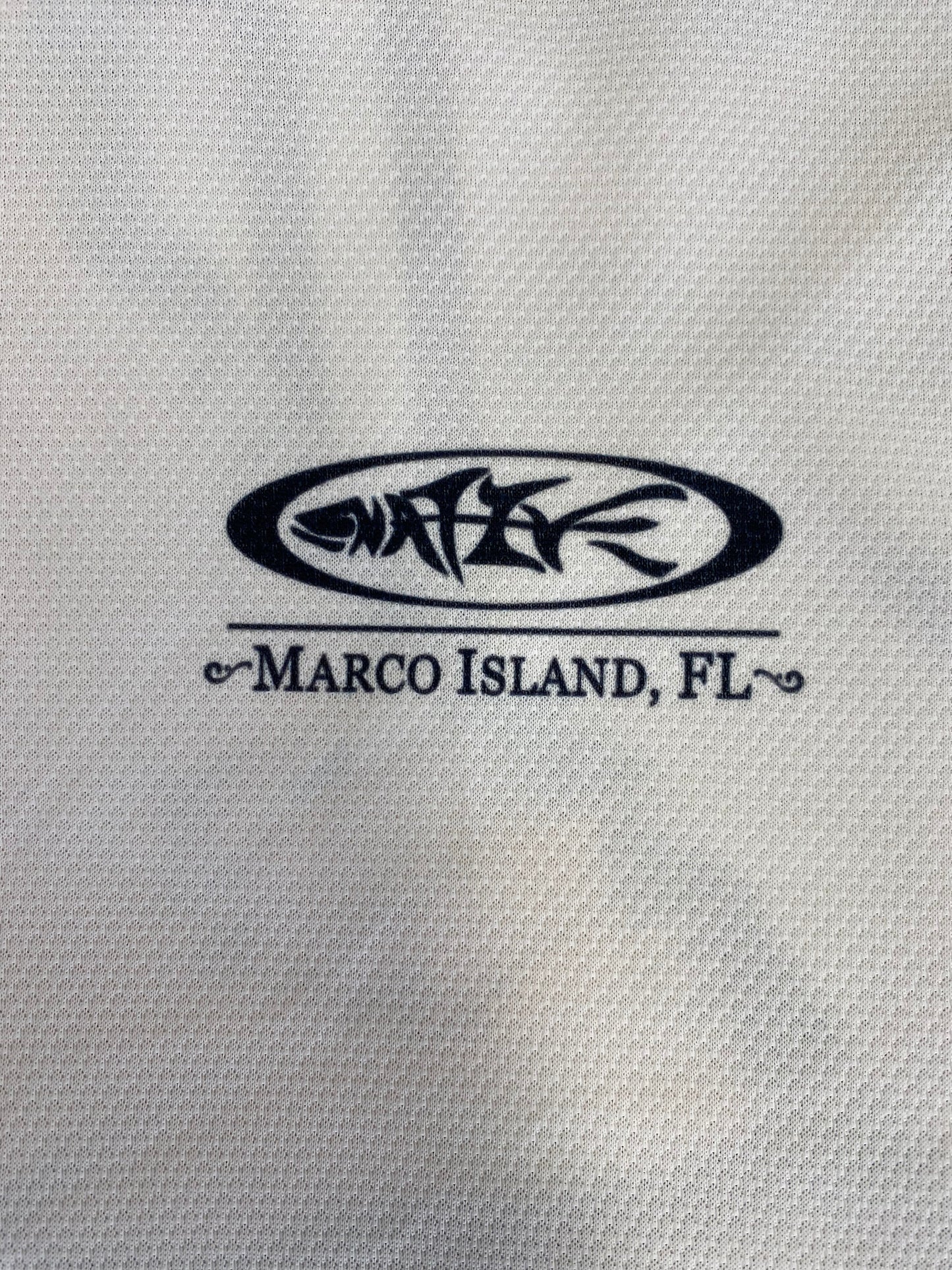 MI Redfish Fin L/S DriQ Shirt-White