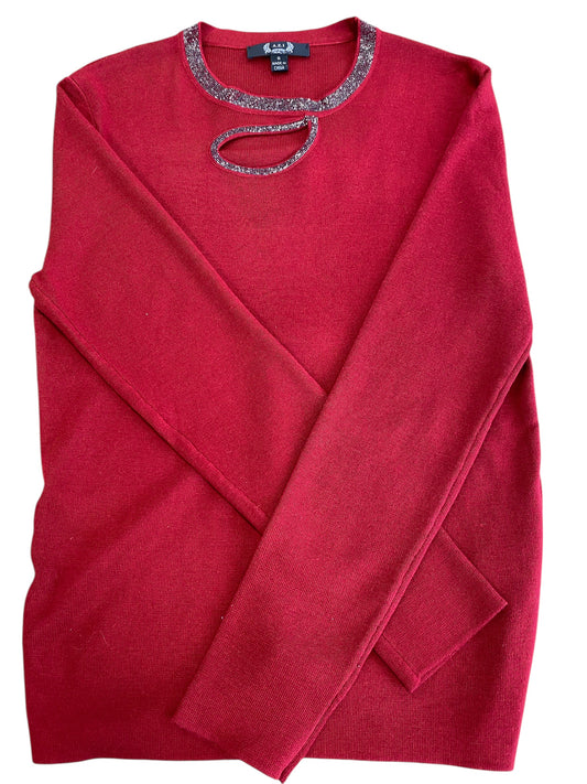 Allison Knit Top-Wine