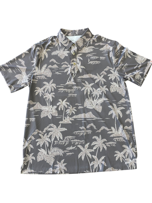 Malie Knit Polo-Smoke