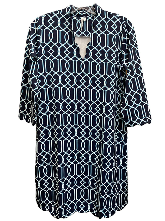 Scallop Collar Hem Dress-GTNT