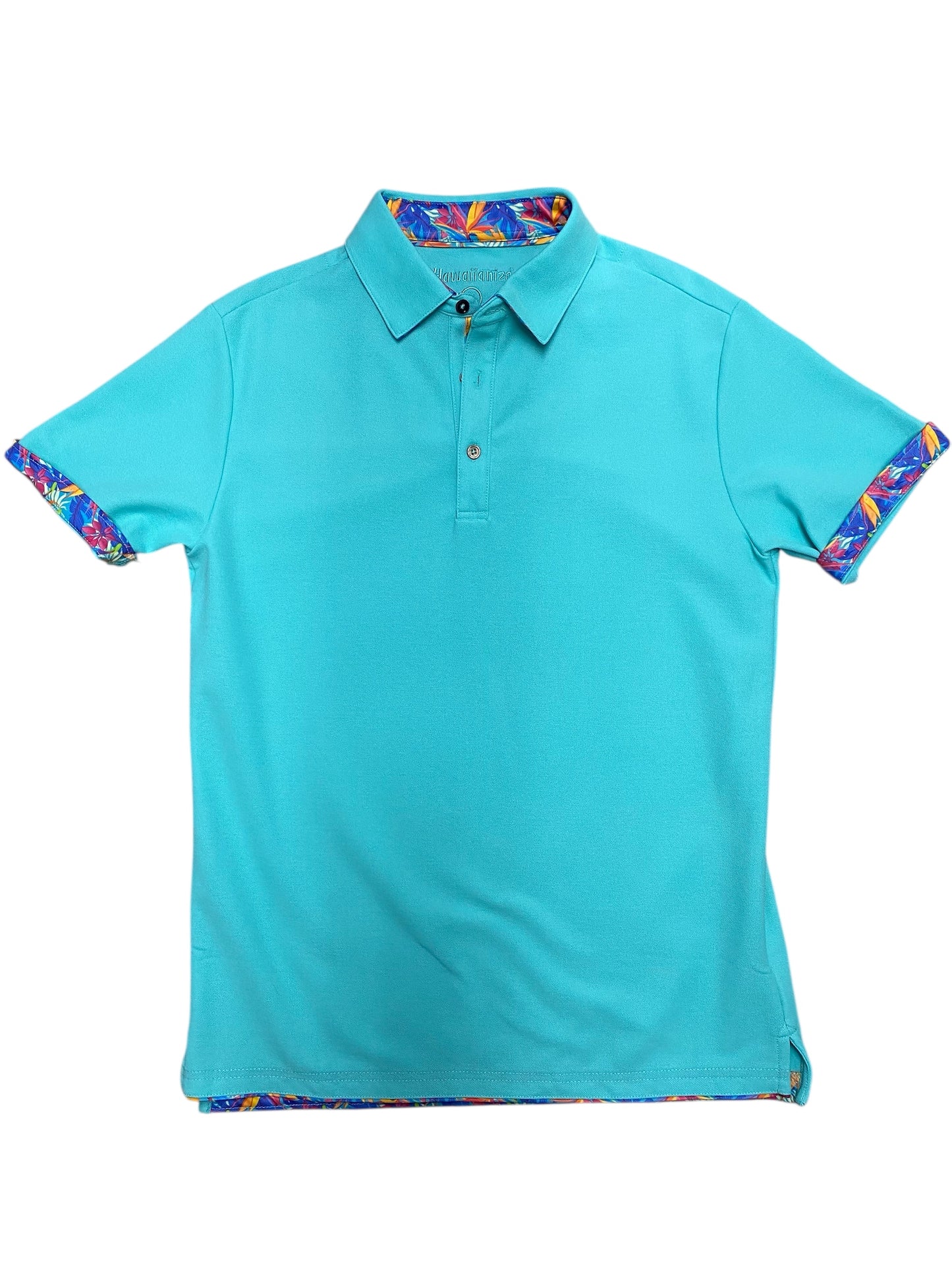 Rainforest Polo-Aqua