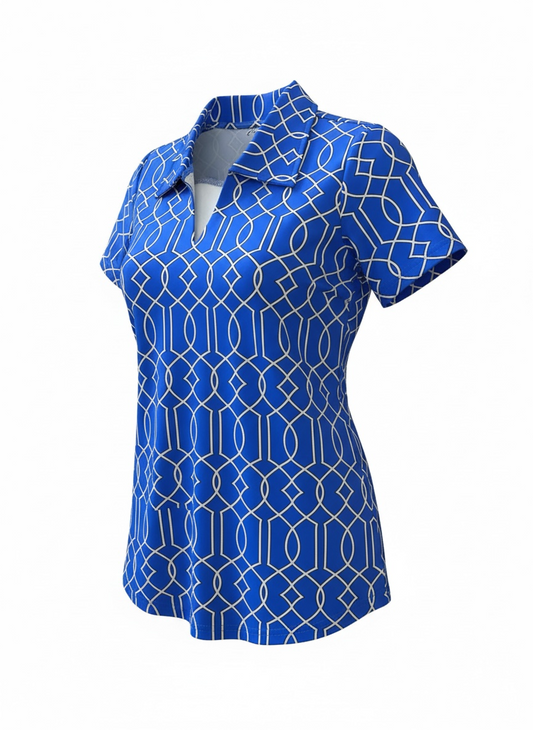 Short Sleeve Collard Top-GTBB