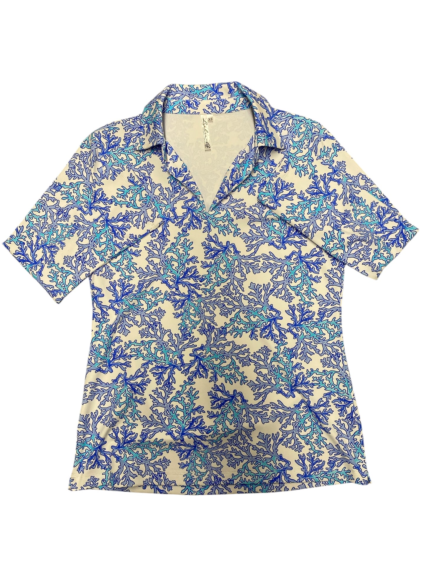 3/4 Slv V-Neck Collar-CRBL