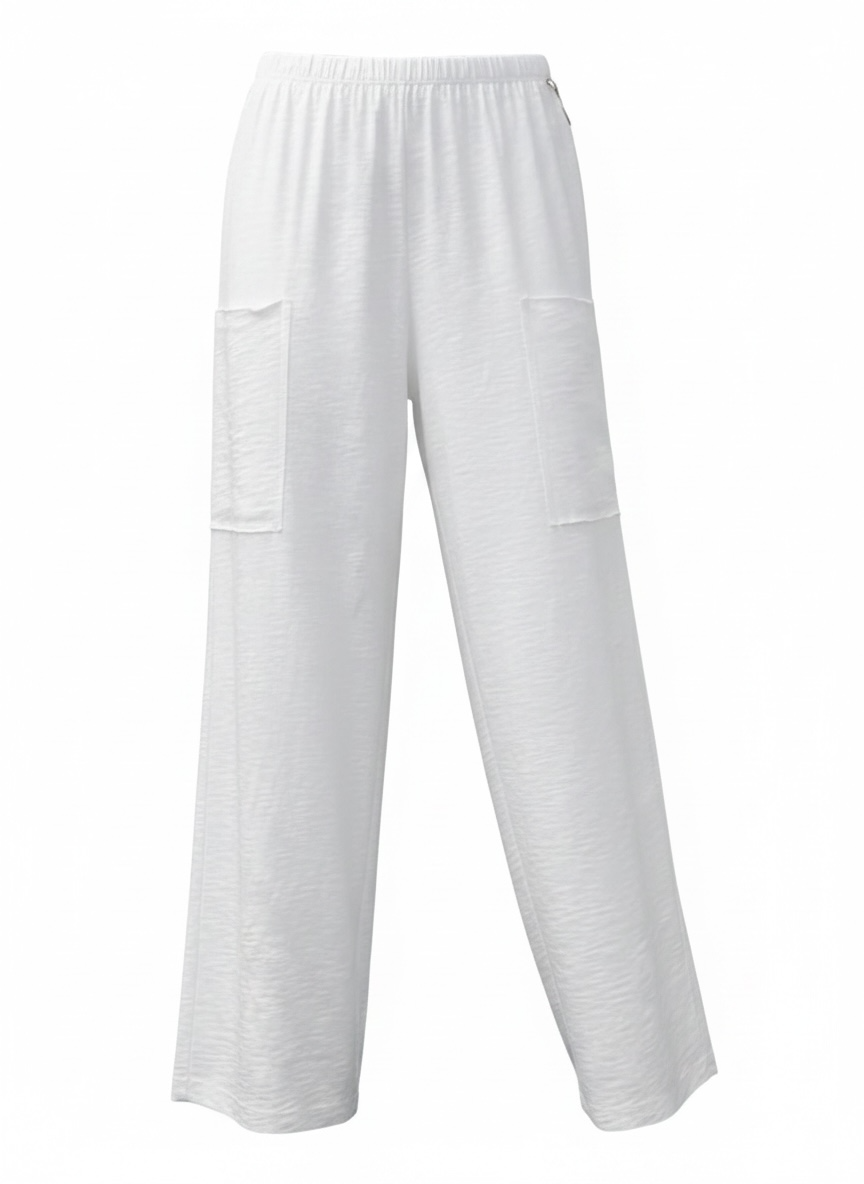 Pocket Flood Pant-White