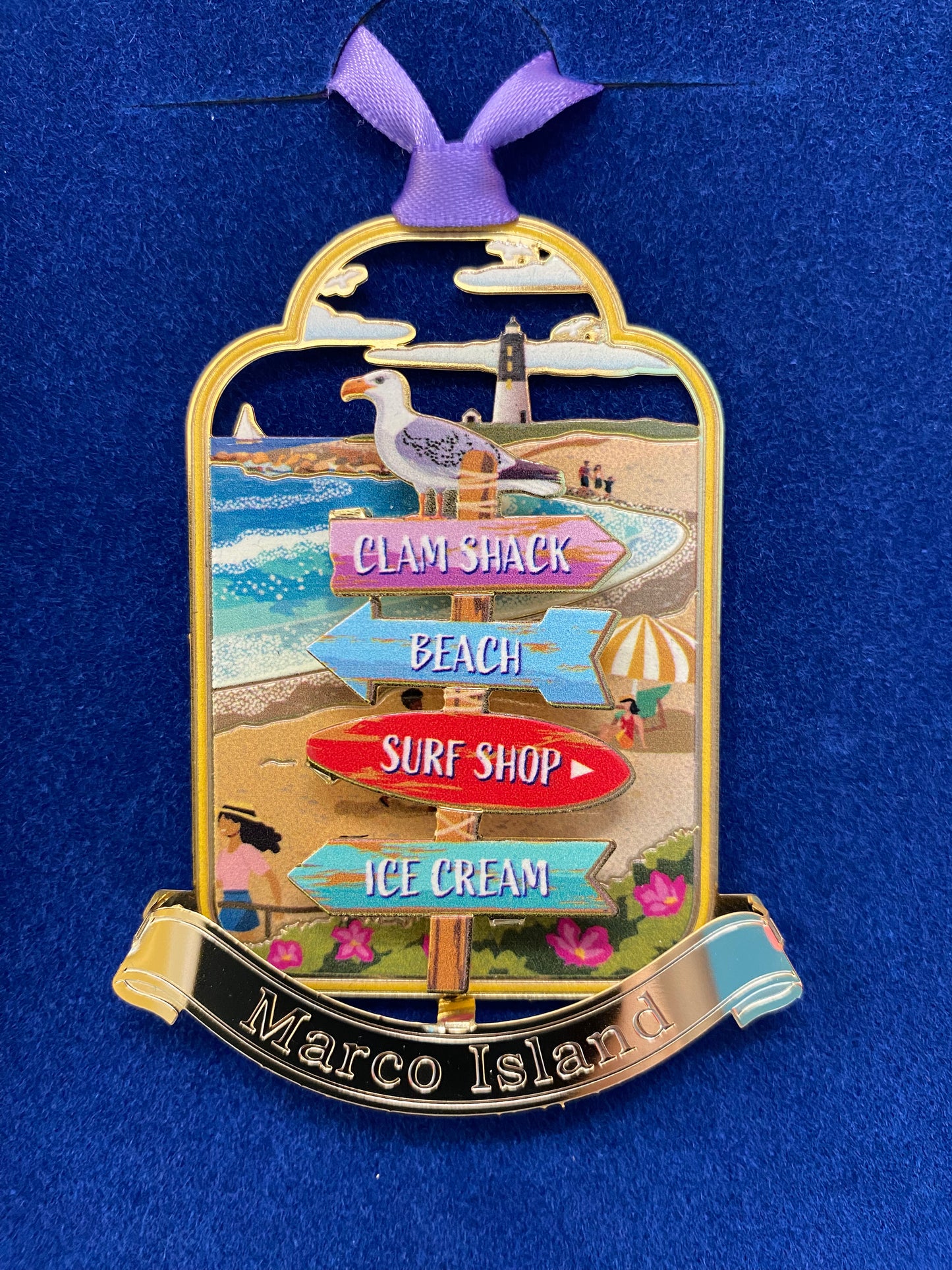 Beach Signpost Ornament