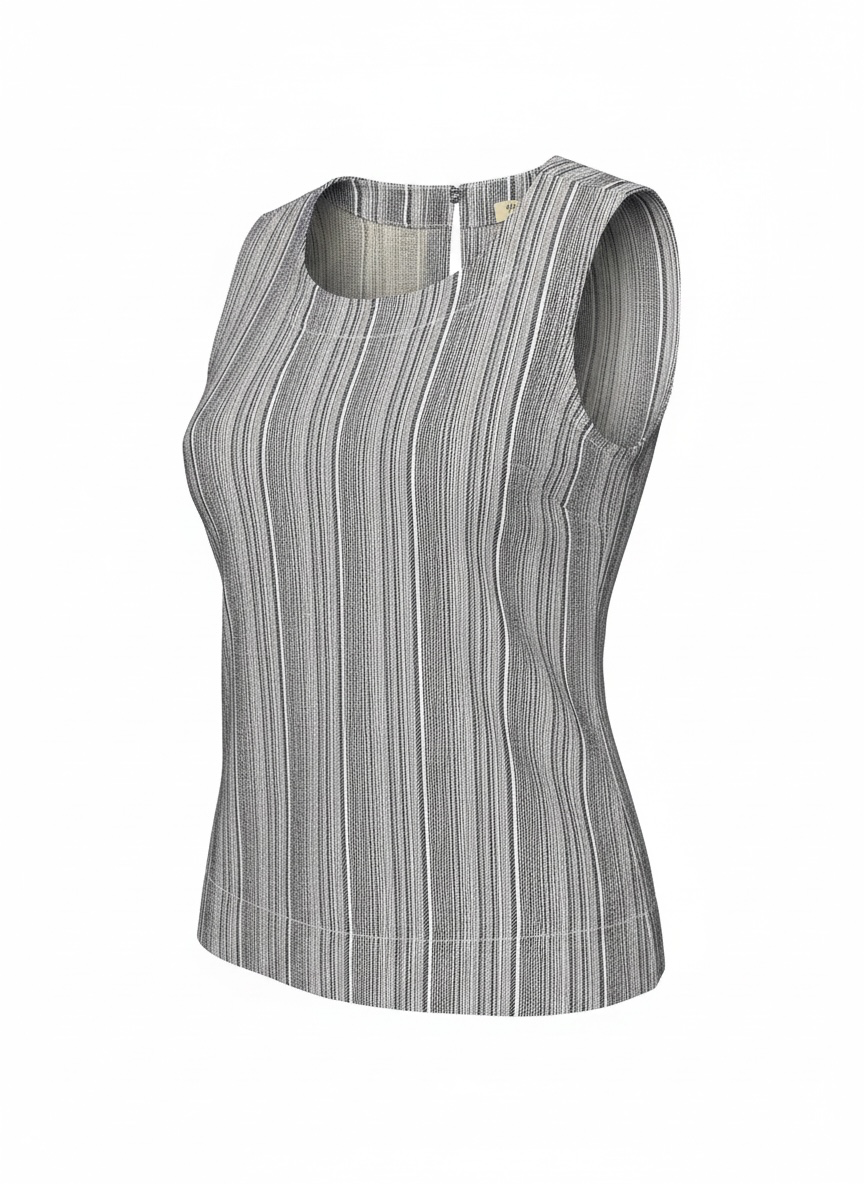 Harbor Stripe Top-Navy/White