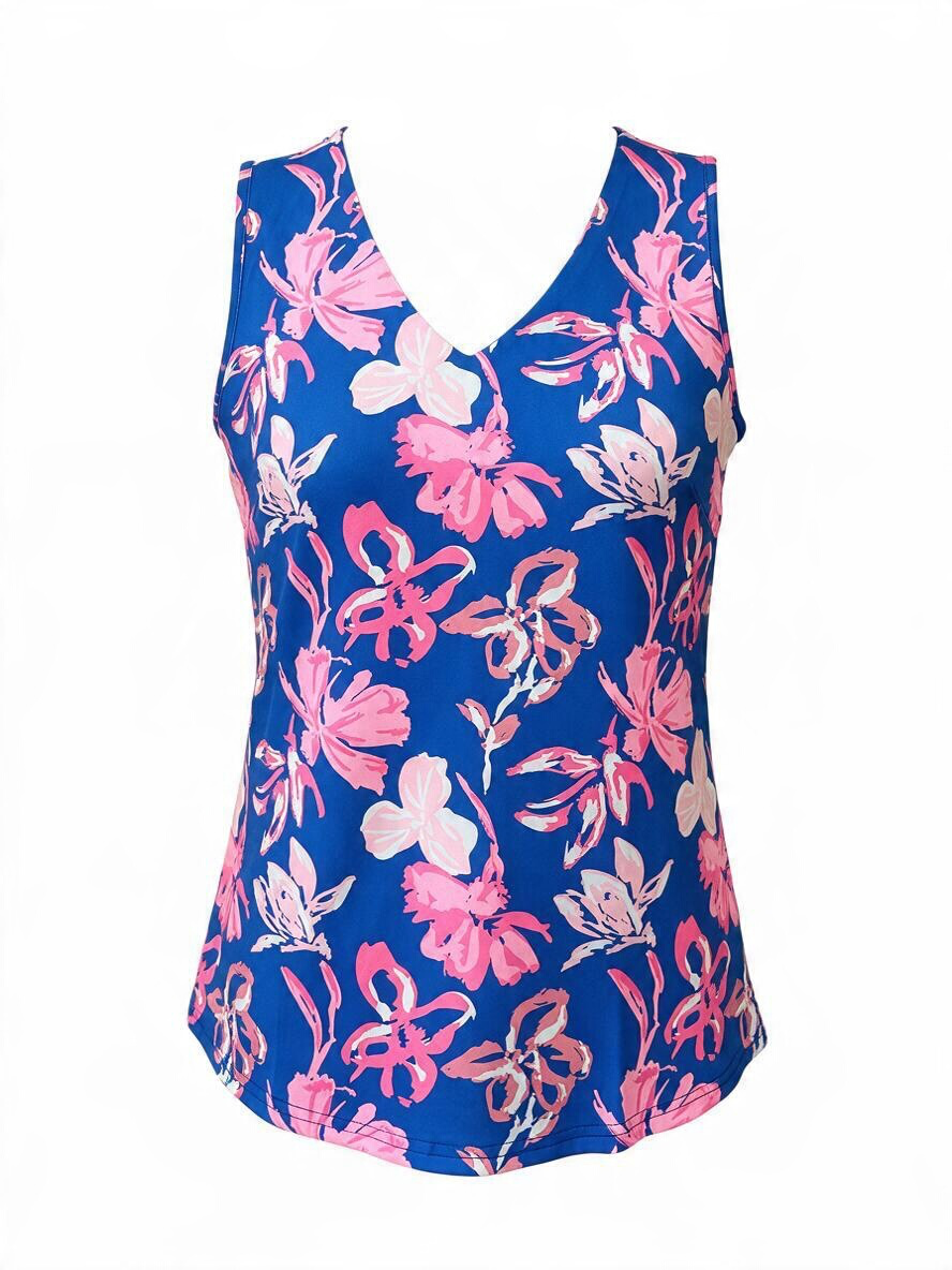 Sleeveless V-Neck-FLDP