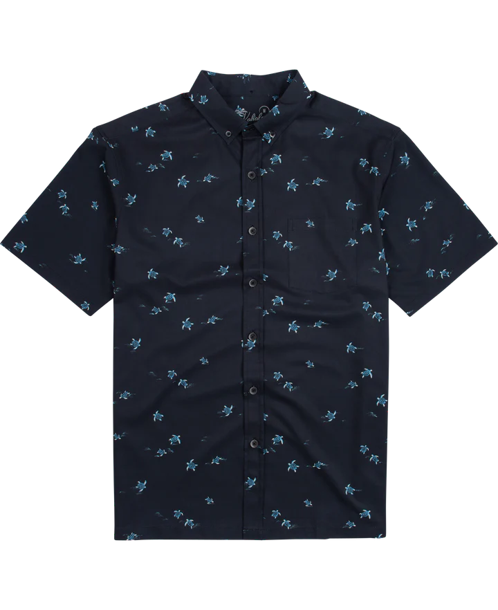 Honu Kai Short Sleeve Shirt-Charcoal