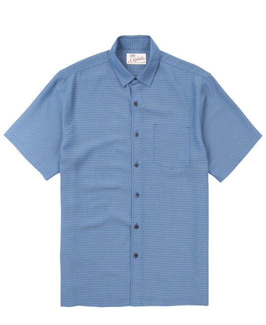 Kapena Short Sleeve Button Up Shirt - Navy
