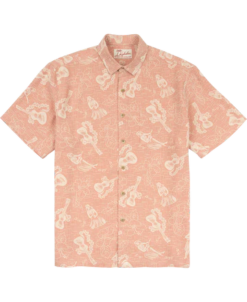 Aloha Mele Shirt in Coral