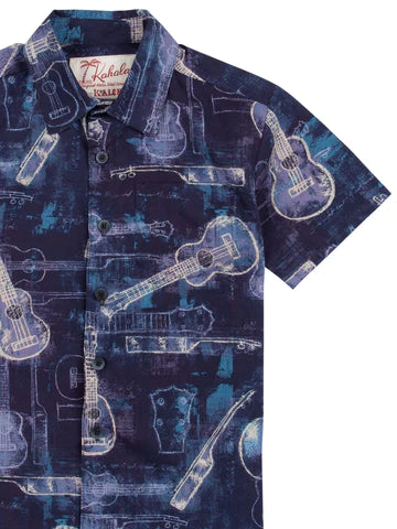 Koaloha Button Down Shirt-Eggplant