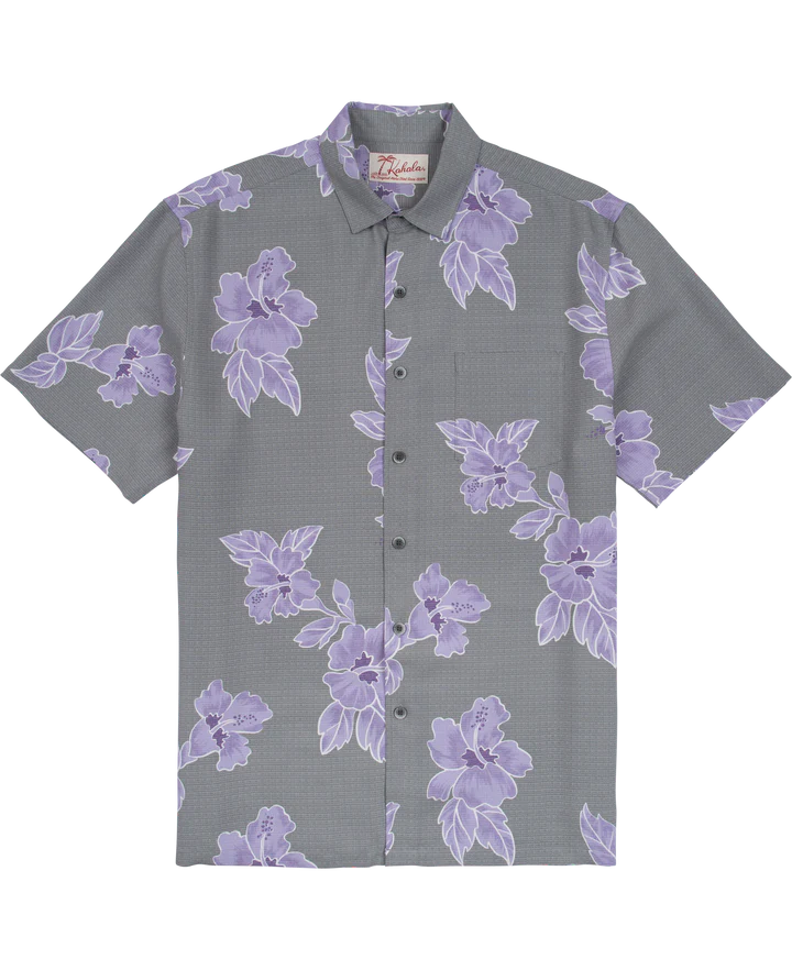 Aloha Breeze Button Up Shirt-Pebble