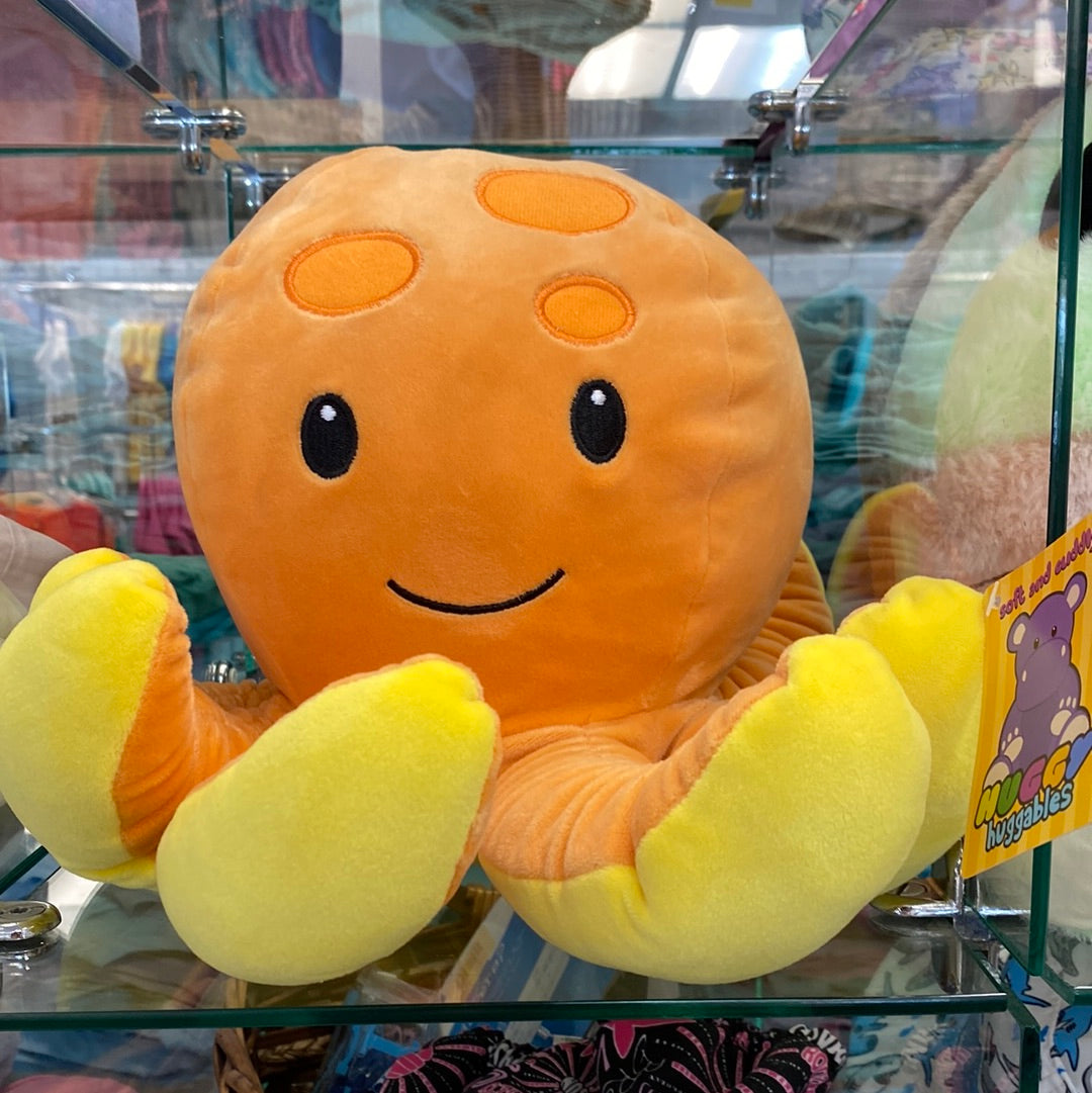 orange stuffed octopus