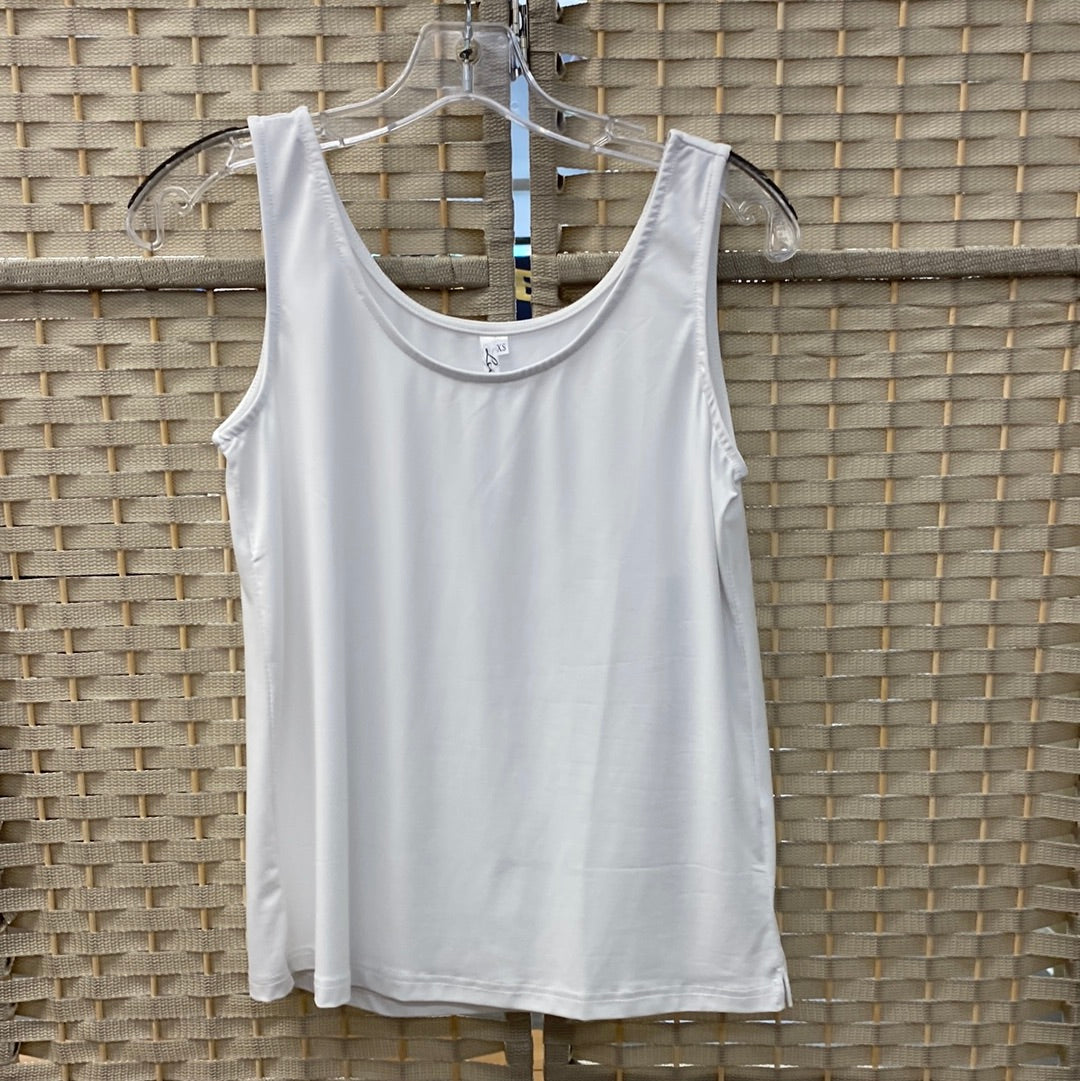 Solid Tank Top - White