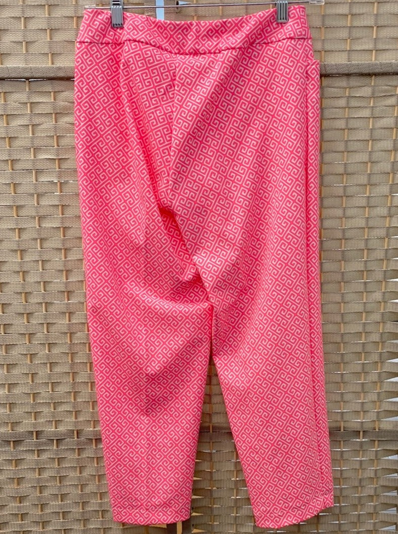 Pink Print Capri Pant