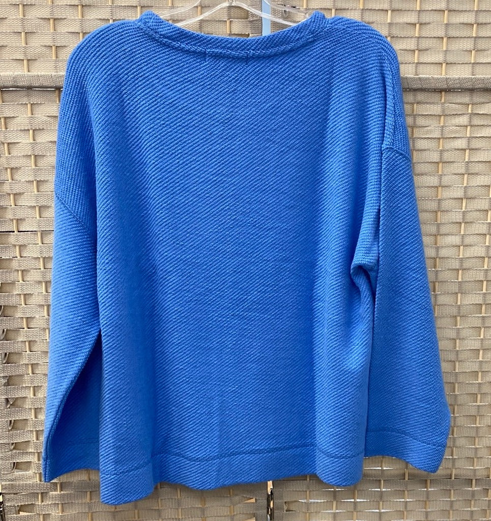 blue pullover