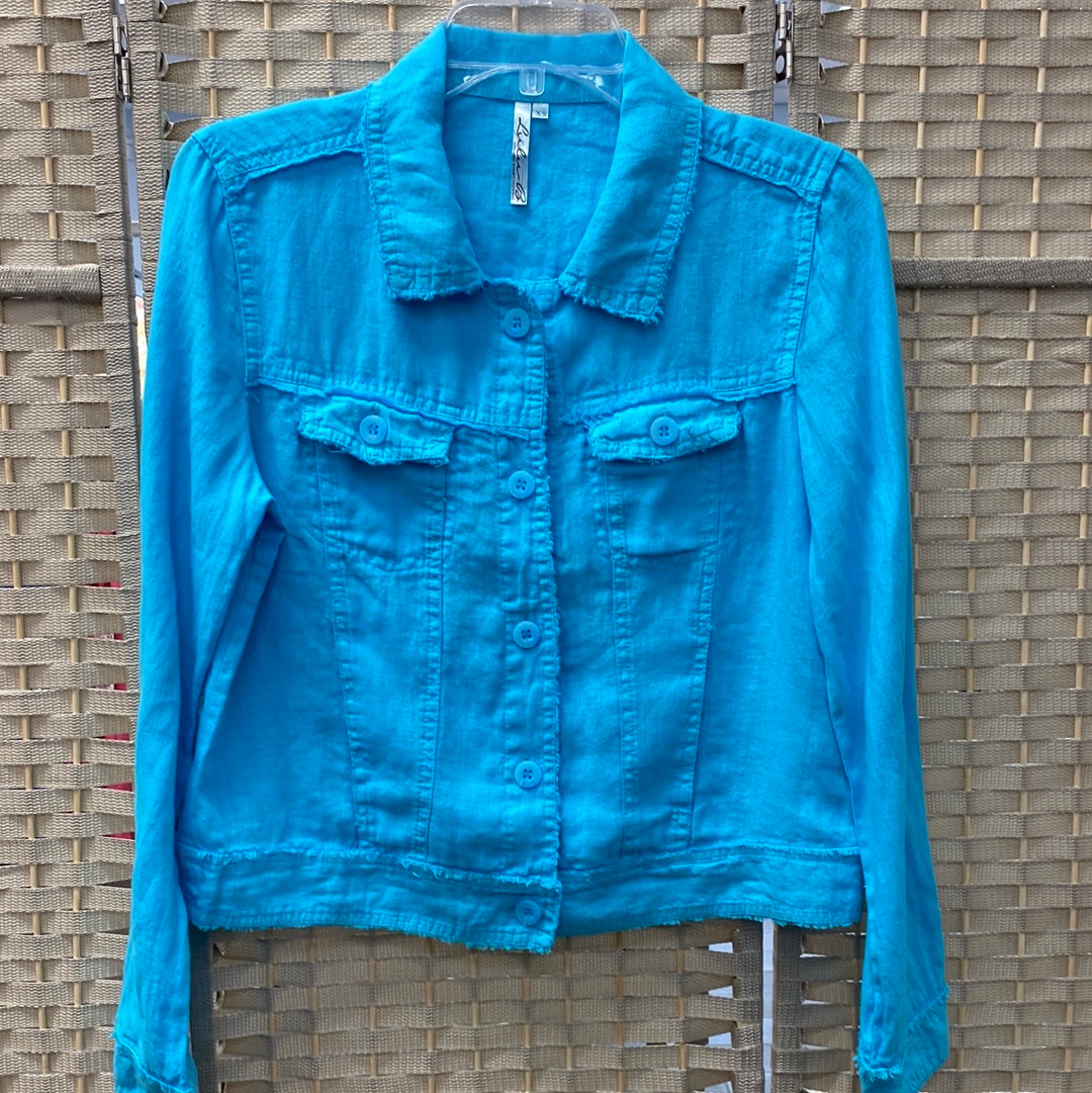 Travel Jacket-Clear Turquoise