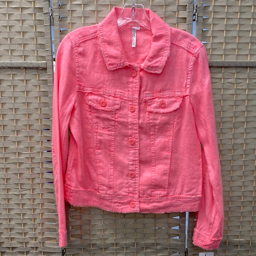 Travel Jacket-Clear Coral