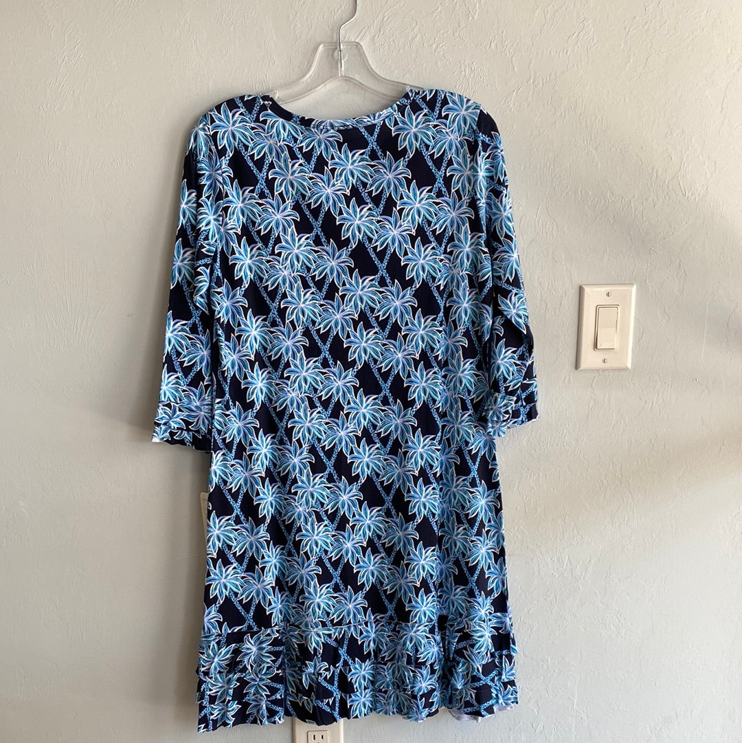 3/4 Sleeve Chloe Ruffle Dress-PLBL