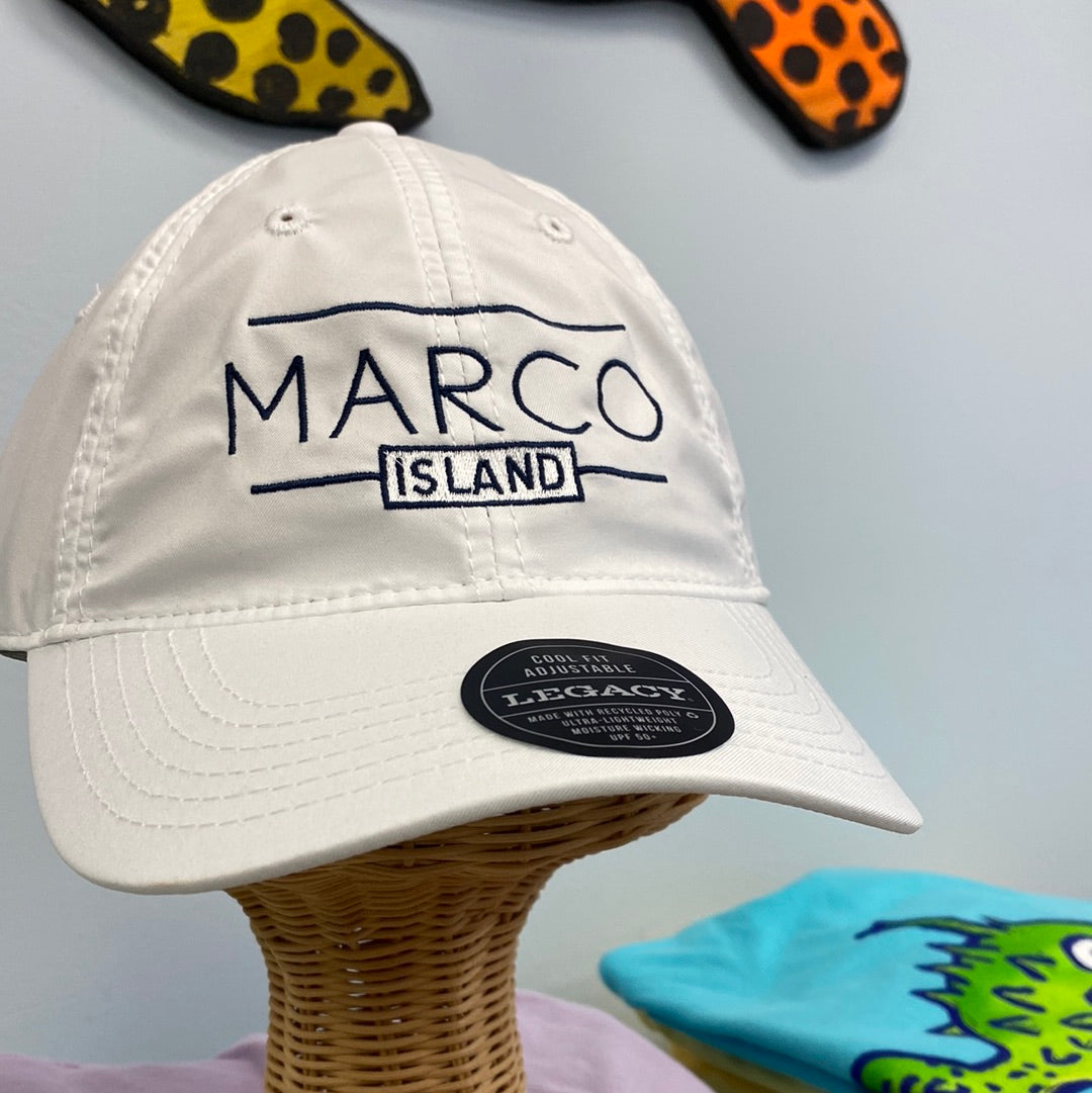 Cool Fit Marco Island Box & Bars Navy/White