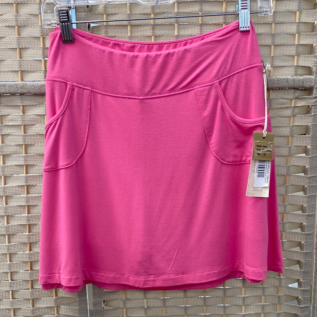 Flamingo Pink Solid Skort with side Pockets. 