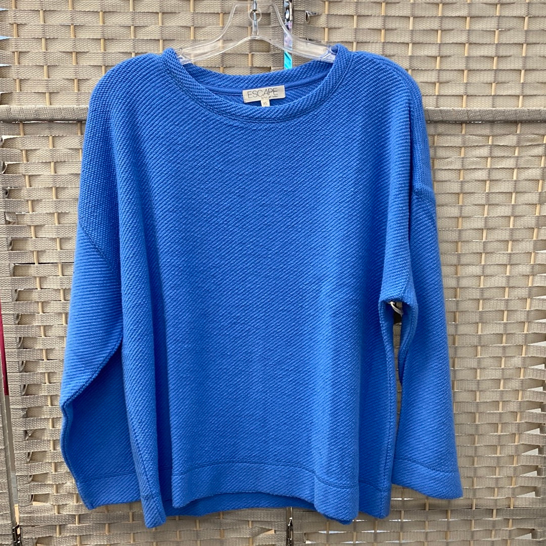 blue pullover